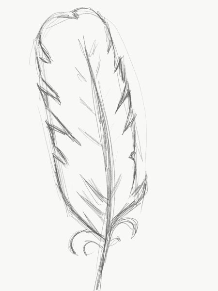 Нарисовать перо