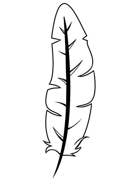 Перо раскраска