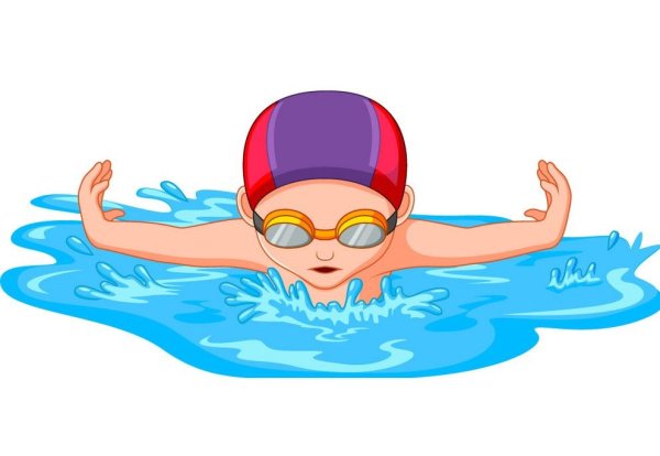 Мультяшные пловцы