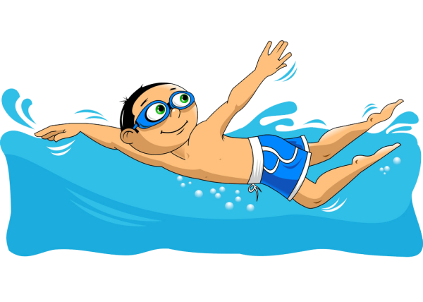 Мультяшные пловцы