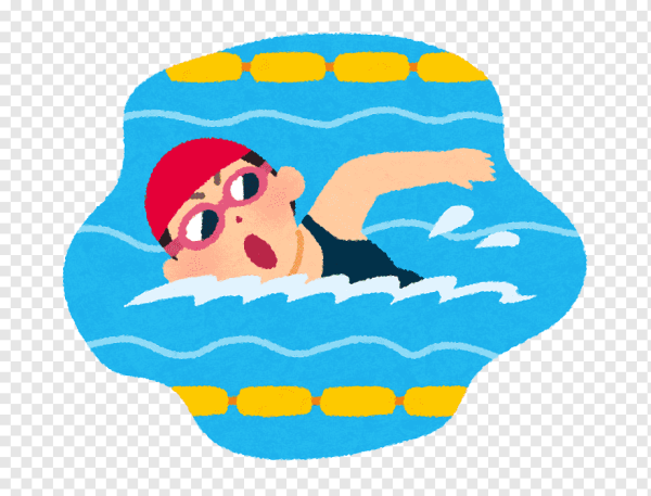 Мультяшные пловцы