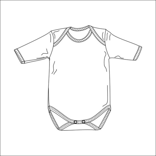 Боди для новорожденных эскиз