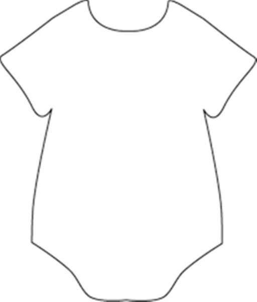 Детский бодик трафарет