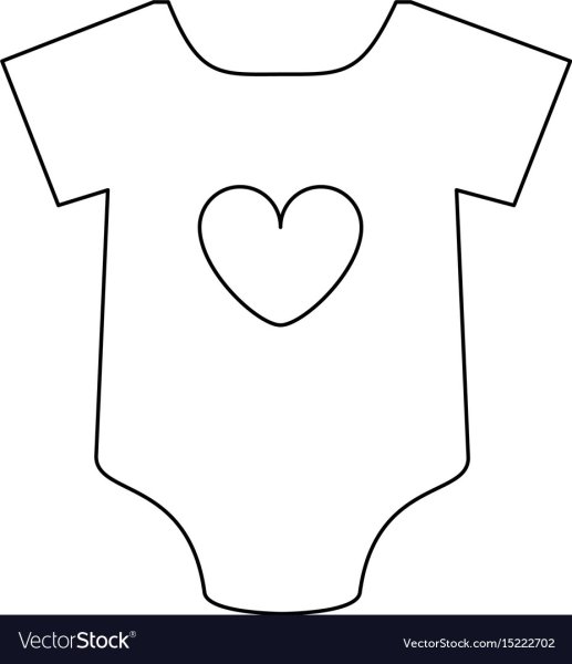 Детский бодик трафарет