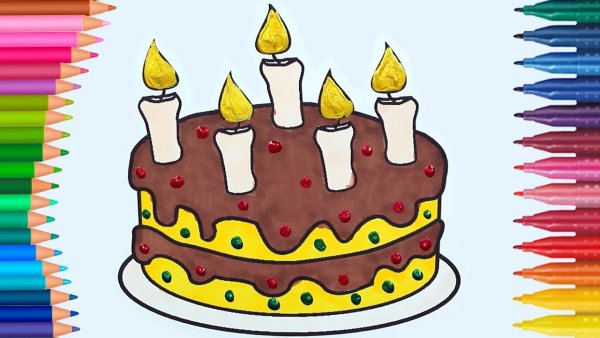 Торт рисунок