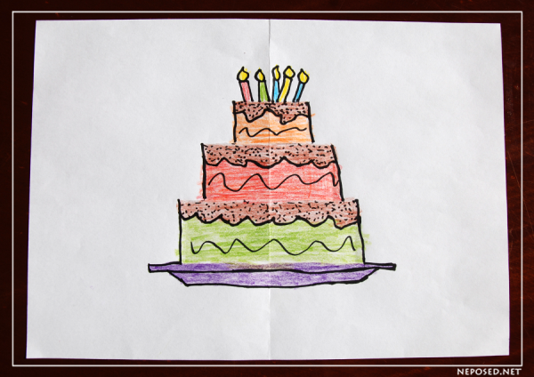 Торт рисунок