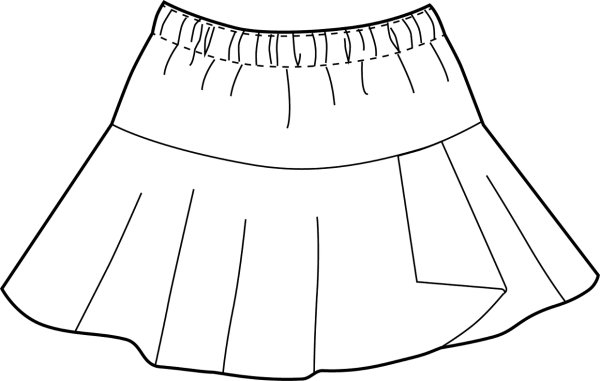 Юбка для раскрашивания