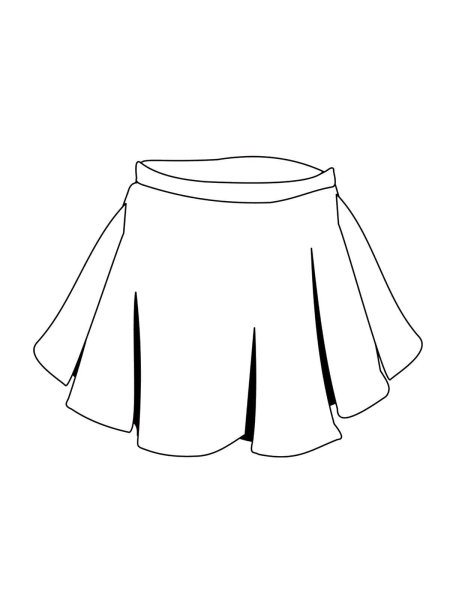 Юбка на прозрачном фоне