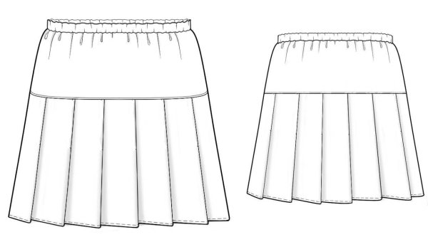 Юбка контур