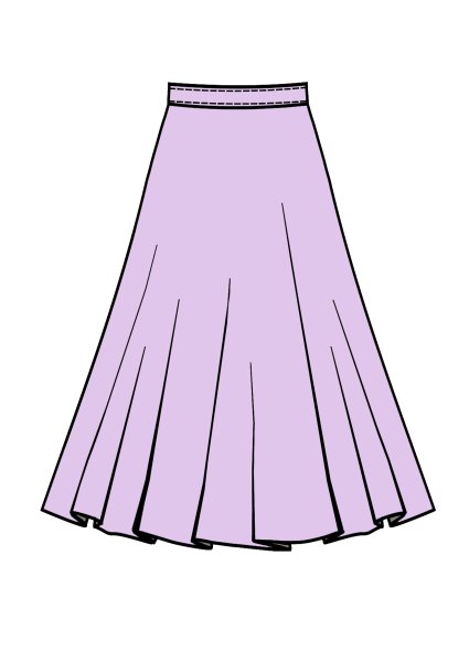 Юбка раскраска