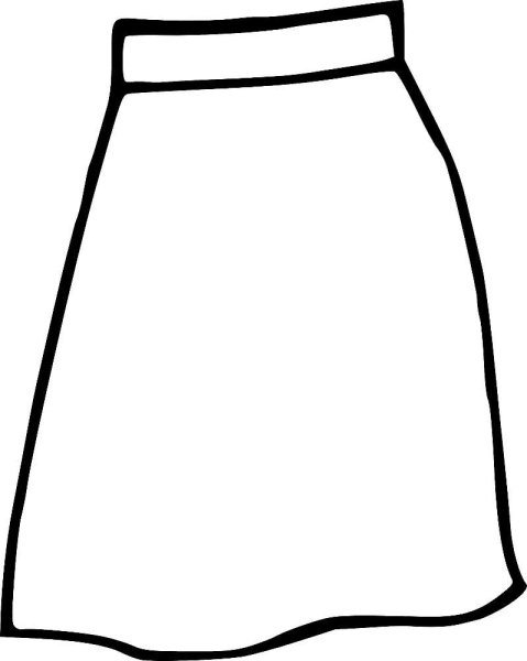 Юбка раскраска