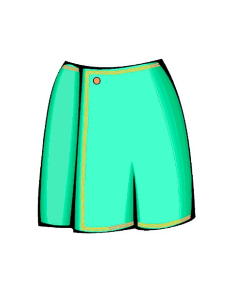 Юбка раскраска