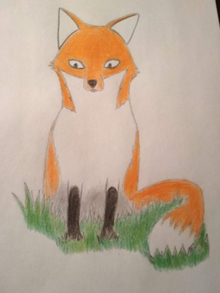 Рисование для детей лиса