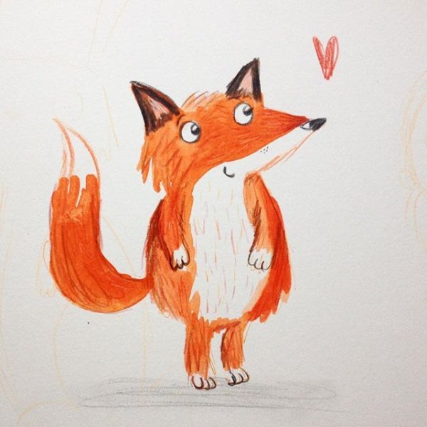 Лисенок иллюстрация