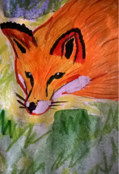 Рисование для детей Лисичка