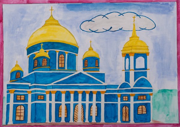 Рисуем Курск Знаменский собор