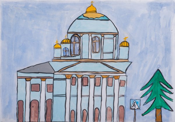 Знаменский собор рисунок Курск Курск