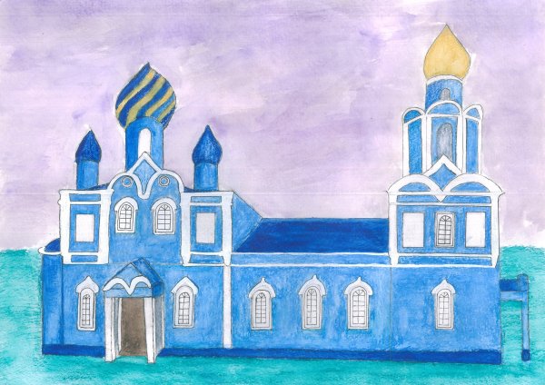 Рисование храма