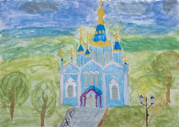 Храм Коренная пустынь рисунки