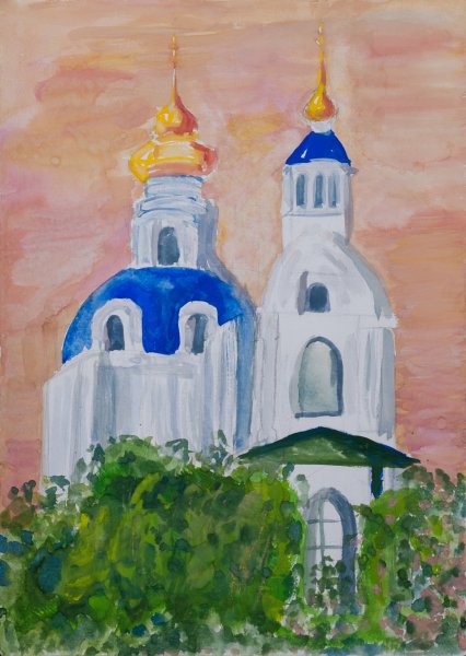 Рисуем Курск Знаменский собор