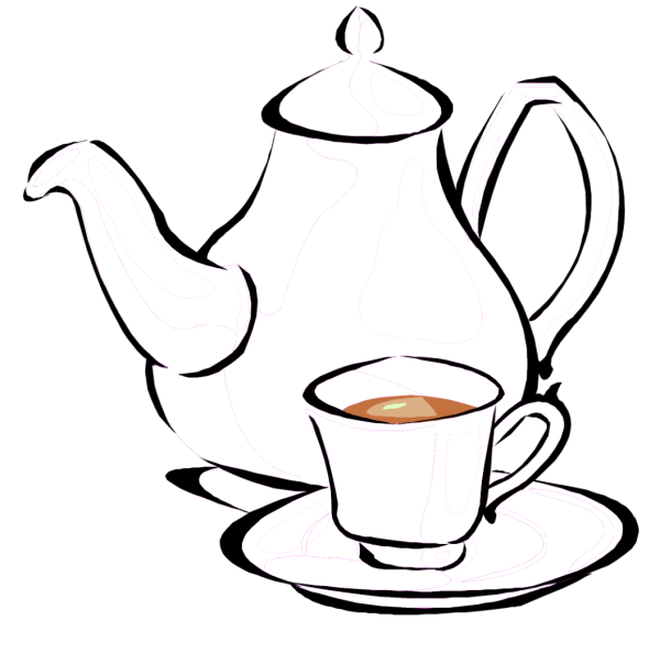 Чайный сервиз карандашом