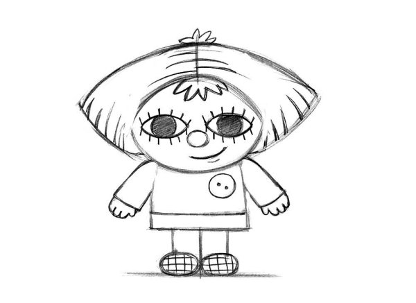 Раскраска Домовой Кузя