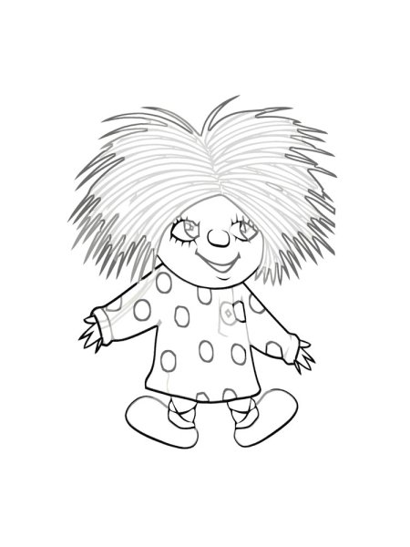 Домовёнок Кузька раскраска