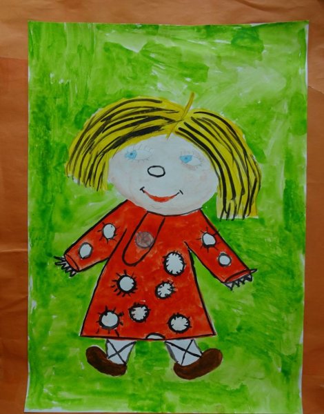 Аппликация Домовенок