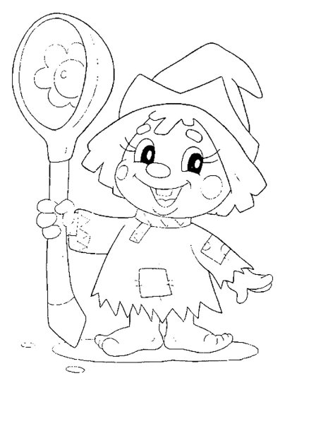 Раскраска Домовенок