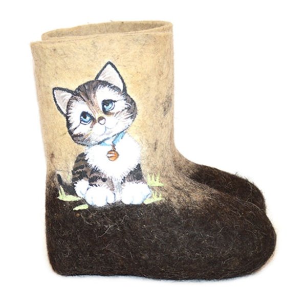 Кошка в валенке