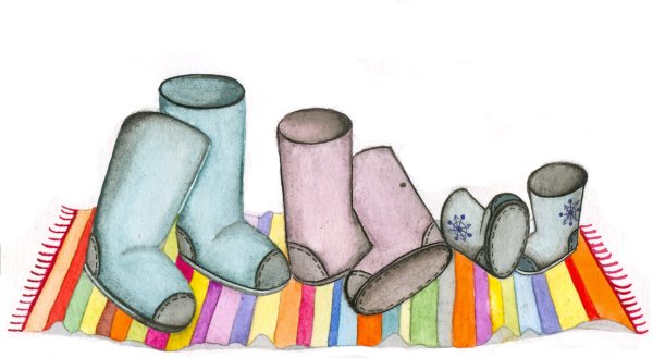 Валенки рисунок