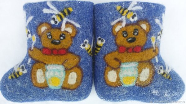 Валенки самокатки детские