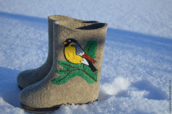 Детские валенки с рисунком