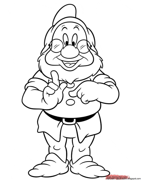 Гномик раскраска