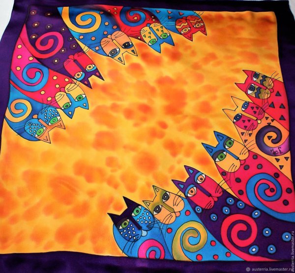 Расписные платки батик