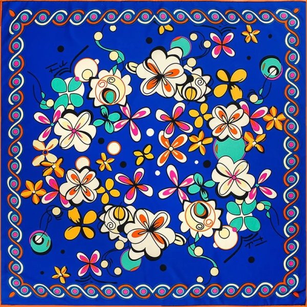 Платок с растительным орнаментом