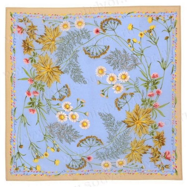 Павлопосадские платки рисование