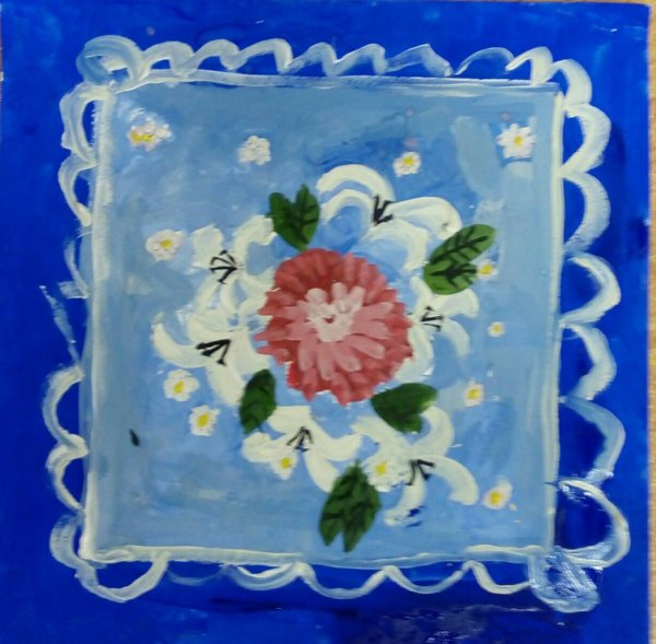 Мамин платок по рисованию