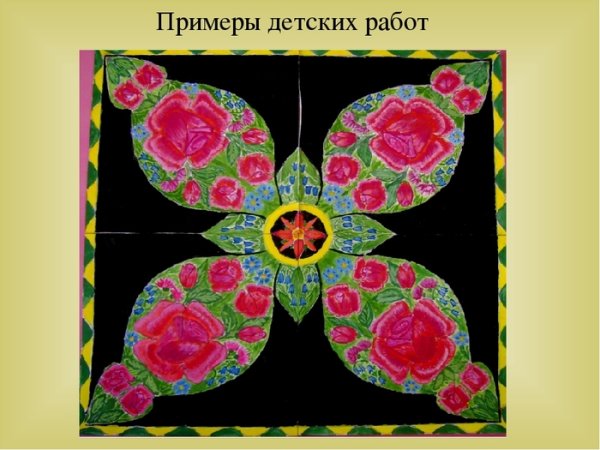 Рисование мамин платок