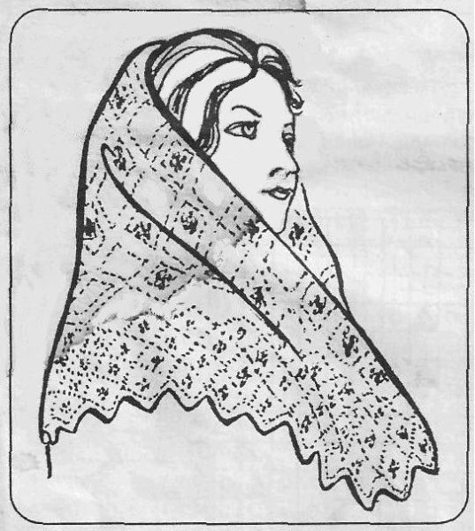 Платок раскраска