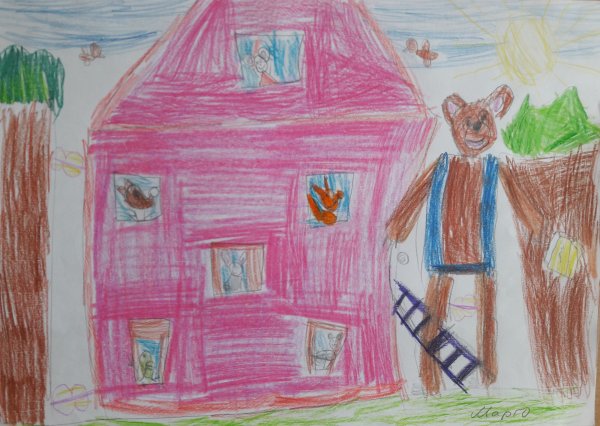 Теремок рисунок для детей