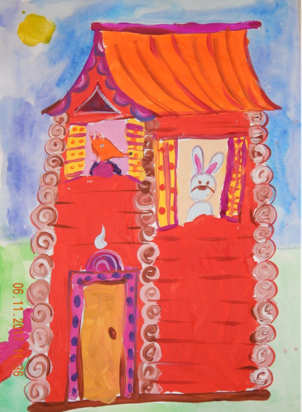 Рисунок на тему Теремок