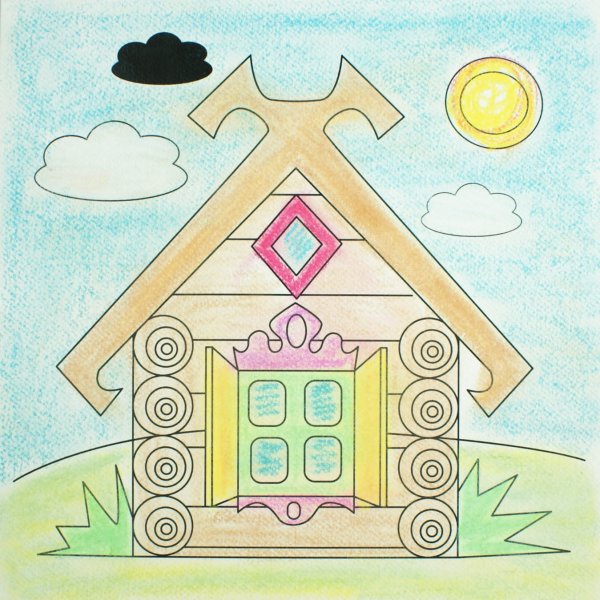 Рисование сказка Теремок