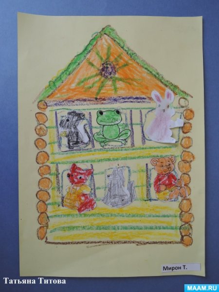 Теремок раскраска для детей