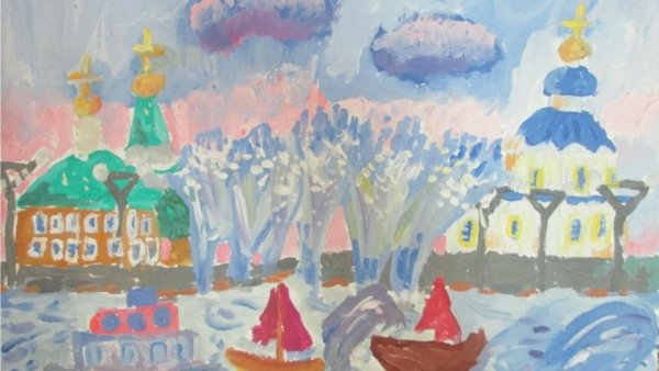 Рисунок Чебоксары глазами детей