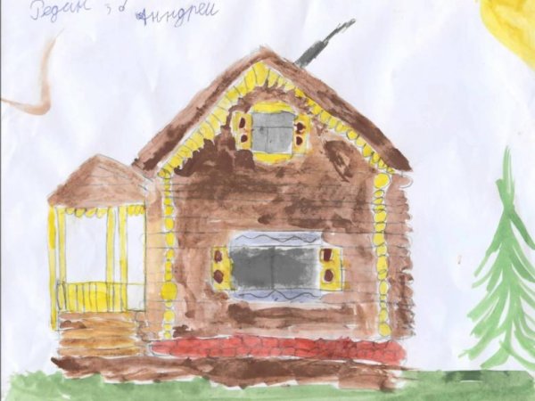 Деревянный дом изо