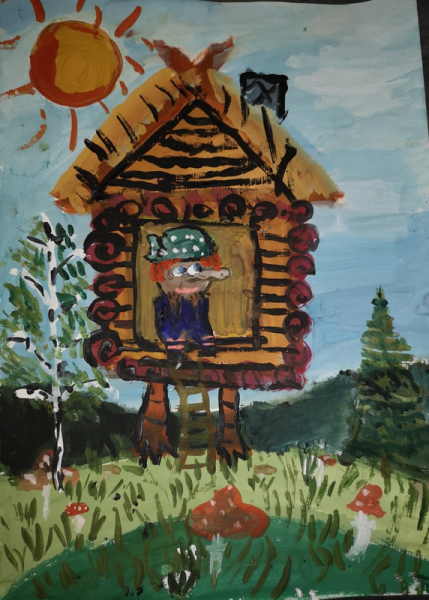 Избушка на курьих ножках для детей