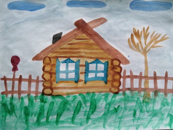 Изба рисунок