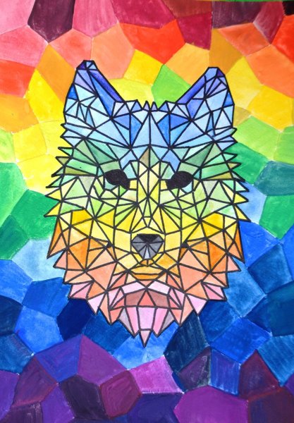 Абстрактное геометрическое панно