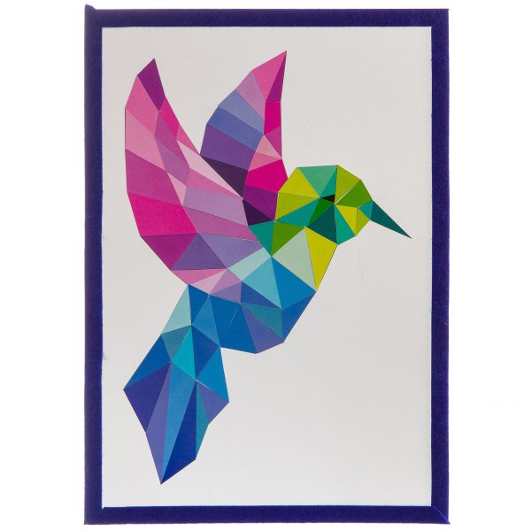 Bondibon. Геометрическая аппликация. Колибри,